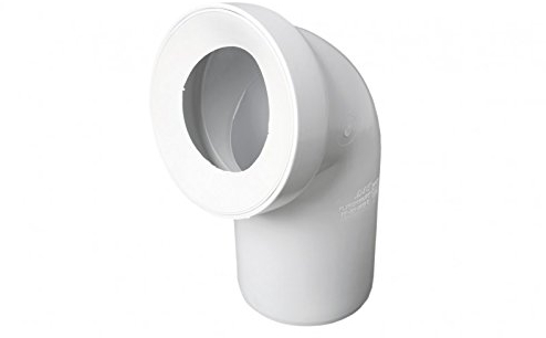 Toilet Elbow 110mm / 90 Degree Pan Bend Connector WC Waste Pipe