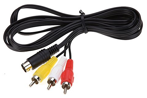 Demiawaking 3RCA 1,8 m 9-poliges Audio-Video-AV-Kabel für Sega Genesis 2 oder 3