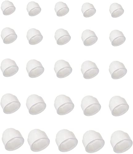 5x SCHUTZKAPPEN M5 BIS M30 Weiß HUTMUTTERN SECHSKANTSCHRAUBEN ABDECKKAPPEN FÜR SCHRAUBE KAPPE AUTO MÖBEL ABDECK MUTTERN (M4 / Hex 7mm)