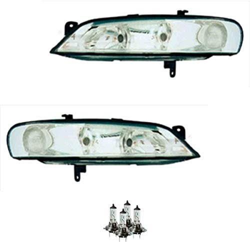 EISENFELS Bundle Set 70775484 Scheinwerfer rechts & links + Leuchtmittel H7 Classic kompatibel mit Vectra B J96