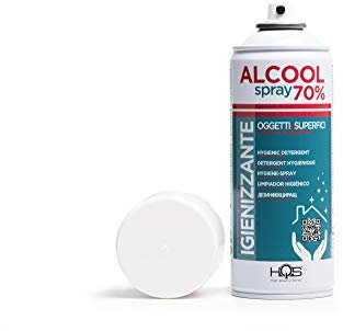 HQS - Spray desinfectante para alcohol 70%, box 96 pcs 400 ml