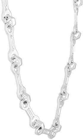 Jollys Jewellers Men's New Sterling Silver 25.5 Spanner Necklace (10mm Wide)
