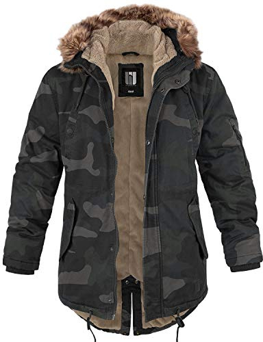 bw-online-shop Winterparka Fishtail mit Futter darkcamo - 3XL