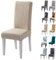 Layack Stuhlhussen 6er Set Elastische Moderne Beschützer Stuhlhussen, Abnehmbarer Waschbarer Stühle Schutz Dekoration Stuhlbezug für Esszimmer, Hotel, Bankett, Hochzeit, Partys Deko