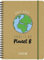 Brunnen 1072035212 Schülerkalender 2021/2022 „No Planet B“ 1 Seite = 1 Tag, Sa. + So. auf einer Seite, Blattgröße 14,8 x 21 cm, A5, Recyclingleder-Einband