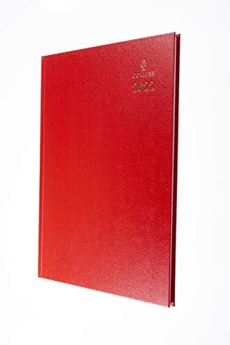 Collins Desk Terminplaner 2022, A4, 1 Tag pro Seite, Rot
