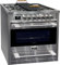 Kaiser 93505 R - Cocina eléctrica con placa grill (90 cm, cocina de gas, 4,5 kW), 8 funciones, autolimpieza, gas natural y propano, calidad lujo, cocina eléctrica, 115 L)