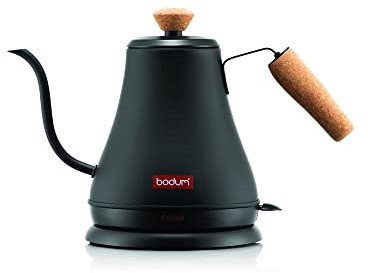 Bodum MELIOR 11883-259UK Gooseneck Water Kettle, 0.8L, 27oz, 1000W Black