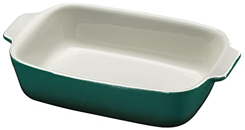 Küchenprofi PROVENCE Auflaufform rechteckig, grün/innen weiß, 30 x 19 x 6,5 cm, aus Keramik, Ofenform, Backform, Backschale, Brotbackform, ofenfest bi, 0712031130