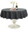 Softalker Tischdecken Rund 200 cm Tischdecken Grau Abwaschbar Tischtuch aus 210 GSM Polyester Fleckschutz Tischwäsche Kratzfest Table Cloth Outdoor für Biertische, Party, Hochzeiten