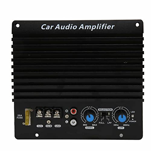 12V Car Amplifier Board, 1000W Car Audio High Power Amplifier Amp Board, Aluminum Alloy Subwoofer Plate Amplifier for Vehicle