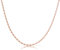 Made by Nami Minimalistische Halsketten Damen • Dezente Edelstahl Halskette mit starkem Karabiner-Verschluss • Choker-Kette Frauen & Mädchen • Filigrane Gliederkette • Geschenk für Sie (S-Design Rosé)
