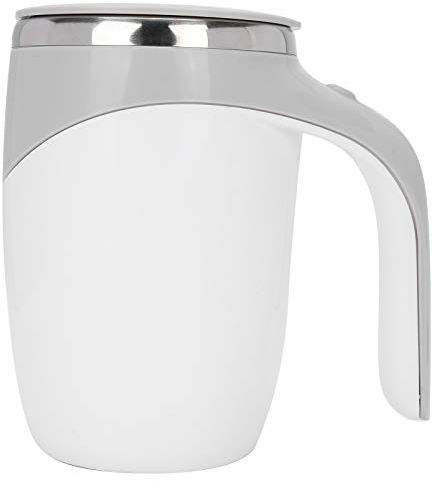 Dekaim Taza Autoagitadora de 380 Ml, Taza Mezcladora Automática Multifuncional Magnética de Acero Inoxidable, Con Pilas, Para Café, Té, Chocolate Caliente, Leche