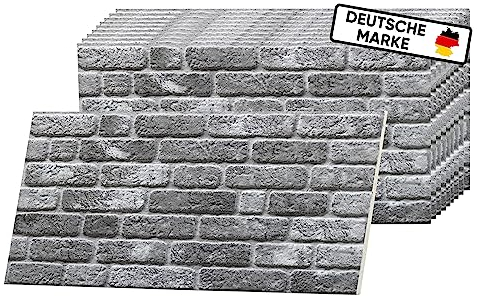 AS Country Stone® Wandverkleidung Steinoptik | 100x50x2 cm | 3D Effekt Wandpaneele Steinoptik für Küche und Wohnzimmer | Innen- und Außenbereich - Steinoptik Styropor - 3D Wandpaneele | 10 Stück |
