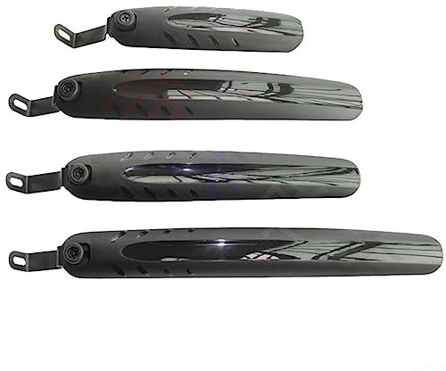 Juego de guardabarros delantero y trasero plegable MTB para guardabarros para bicicleta de 40.6-50.8 cm