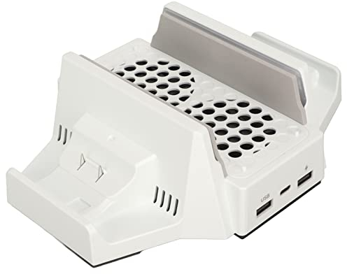 Cryfokt Stand De Enfriamiento Compatible con La Serie De S, Ventilador, Ventilador De Enfriamiento De Velocidad Ajustable De 4 Niveles con EstacióN De Carga Dual