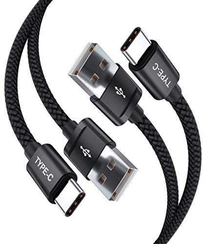 BASESAILOR Câble Chargeur USB Type C 0.3M 2 Pack,Cordon Charge Nylon pour iPad Pro 11 12.9 Air 4 5 2020 Mini 6 2022,iPhone 16 15 Max,Samsung Galaxy A54,A53,A52,A21,A32,A42,Plus S23 S22 S21,Tab S8 S9
