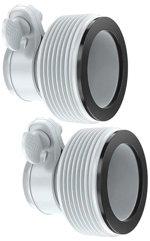 Intex Pool Adapter B Set - 2 Stück B-Serien Ersatz-Schlauchadapter für Pumpen - 1,5 Zoll und 1,25 Zoll Poolschlauchadapter einfache Installation für Ihren Poolschlauch