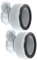 Intex Pool Adapter B Set - 2 Stück B-Serien Ersatz-Schlauchadapter für Pumpen - 1,5 Zoll und 1,25 Zoll Poolschlauchadapter einfache Installation für Ihren Poolschlauch