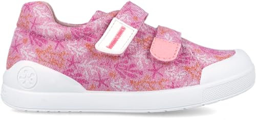 Biomecanics - 242293 Scarpa stampata per bambina con chiusura in velcro - Made in Spain., viola, 29 EU