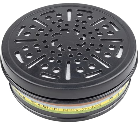 wolfcraft Atemschutzfilter ABEK I 4951000 I Wechselfilter für Atemschutzhalbmaske