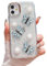 ZTUOK Case for iPhone 11 for Women Girls,Cute 3D Butterfly Floral Design Sparkle Glitter Bling Soft TPU Cover Shockproof Protective Phone Case for iPhone 11-Blue