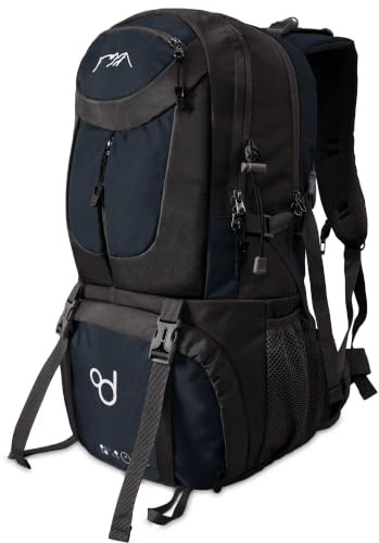 OcioDual Wanderrucksack, 50 Liter, Wasserdicht Und Leicht, Mehrere Taschen, Ideal für Reisen, Berg, Camping, Outdoor, Ultraleicht, für Damen Und Herren