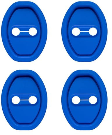 NBVGFGDF 4 Pcs Car Silicone Door Latch Protective, for Audi A3 8P 8L A6 4F A4 A6 A5 A7 Q2 Q3 Q5 Q7 Shock Absorber Cushion Thickened Car Door Lock Protective Cover Vehicle Latch Pad,A