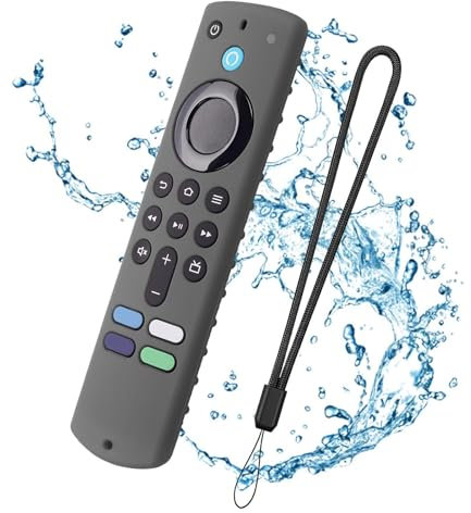 16 x 4,5 cm Silicona Mando a Distancia, Funda de Silicona para Fir-e TV Stick 4K, Cubierta de Silicona Antideslizante con cordón, Resistente a los Golpes 4K Anti caída RC Silicona Cubierta
