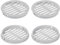 sourcing map Rejilla de ventilación redonda de 3 pulgadas, 8 piezas de plástico gris claro de 80 mm, rejilla de ventilación circular, el aire fluye fácilmente para baño, hogar, oficina, cocina,