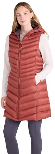 Mountain Warehouse Florence Womens Long Padded Gilet - Water-resistant Sleeveless Jacket with Microfibre Insulation & Side Pockets - For Spring Summer & Outdoors