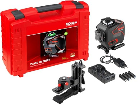 Sola Plano 4D Verde Zelfnivellerende Kruislijnlaser 4 x 30 m - 71018001 by Sola