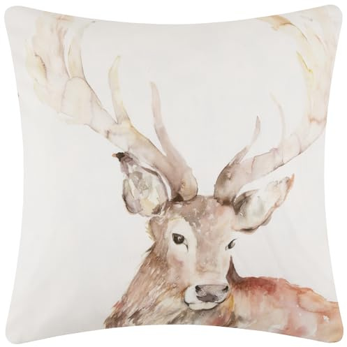 Voyage Maison Gregor Stag Outdoor Cushion – Water-Resistant UV-Protected Majestic Deer Design (Multicolour - 43x43cm)