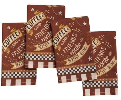 Maison d'Hermine Stoffservietten 100% Baumwolle (45 cm x 45cm, 4er-Set) | Wiederverwendbar, quadratisch, waschbar, ideal für Dinnerpartys, Hochzeiten und Frühjahr Sommer - Perfect Blend