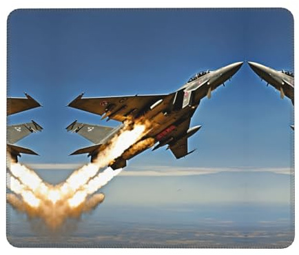 Multifunktional Tischunterlage, Aiaft Fighter Druck Mauspads Rutschfest Schreibtischunterlage für Büro PC Büro