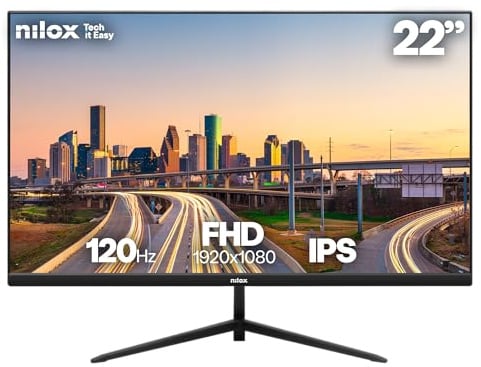 Nilox nxm22fhd1202 Monitor 22 IPS 120hz vga hdmi