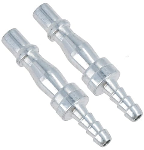 1/4in BSP (6.35mm) Air Hose Barb Tail with Male PCL Type Connector Fitting 2pc