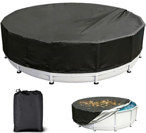 Couverture De Bache Piscine Ronde, 122 * 30cm Couverture De Piscine pour Chien, Bache Piscin Ronde, Bâche Protection pour Piscin, RonBâche Protection Pou Pisci Propre Convient Aux Pisci Extérieures