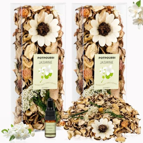 Scent-Hi Jasmine Scented Pot Pourri with 10ml Essential Oil