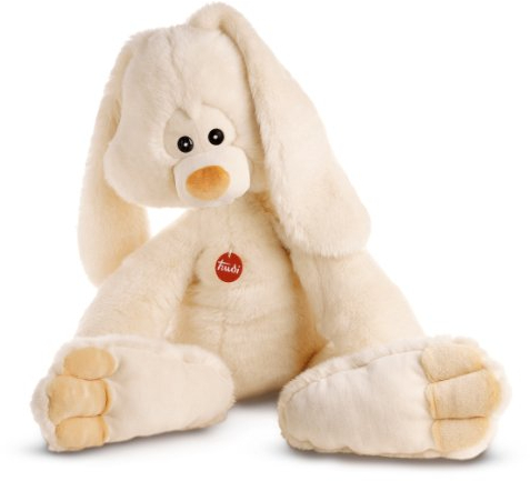 Trudi Coniglio Virgilio Coniglio Peluche Classico Mascotte e animali fattoria. Regalo del Compleanno e Festa Mamma e papà | 60x120x37cm Taglia Maxi Jumbo | Animali da fattoria | Modello 13703
