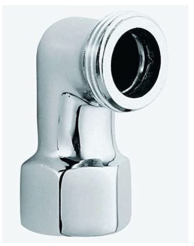GROHE Anschlusswinkel (Innengewinde 1/2, Außengewinde 3/4, langlebige Oberfläche), chrom, 12010000
