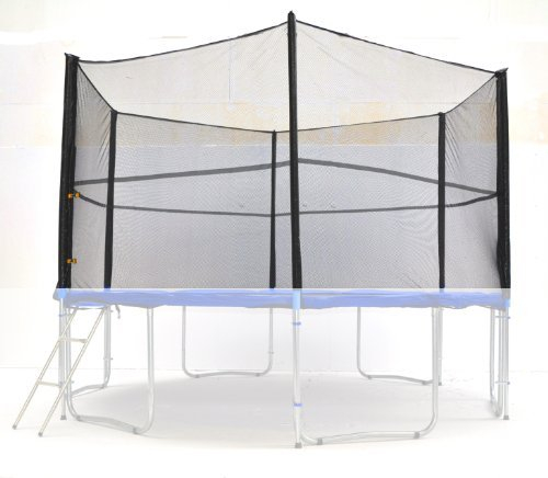 LifeStyle ProAktiv® Trampolin Sicherheitsnetz | Ø 185cm 245cm 305cm 370cm 400cm 430cm | reißfest | Schutznetz (370cm für 6 Netzstangen)