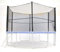 LifeStyle ProAktiv® Trampolin Sicherheitsnetz | Ø 185cm 245cm 305cm 370cm 400cm 430cm | reißfest | Schutznetz (370cm für 6 Netzstangen)