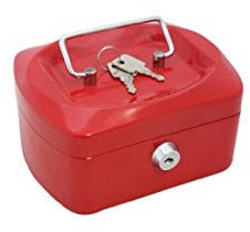 Alco-Albert 8400-12 Geldkassette, 155 x 120 x 80 mm, rot