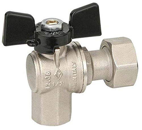 Bugatti Winkel mit vollem Durchgang Kugelhahn FF Mutter Mobile – 3/4 x 3/4