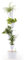 CitySens - Macetero Vertical con Autorriego, Blanco, 4 Macetas