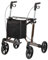 Russka Rollator Vital Leichtgewicht Sitzhöhe 54cm u. 62 cm / verschied. Farben / klappbar Größe Sitzhöhe: 62 cm, Farbe mokka