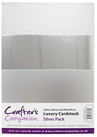 Crafter's Companion - Luxuriöser Fotokarton, Silberfarben