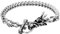 Cupimatch Herren Edelstahl Armband, Drachen Kopf Ring Breite Fahrradkette Biker Motorradkette Hochglanz Poliert Rock Kette Königskette Panzerkette Armreif, silber schwarz
