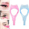 Demarkt Wimpern Schablone 3 In 1 Mascara Applikator Make Up Wimpern Werkzeug Leitfaden Werkzeug Applikator Guide mit Wimper Kamm für Frauen Rosa